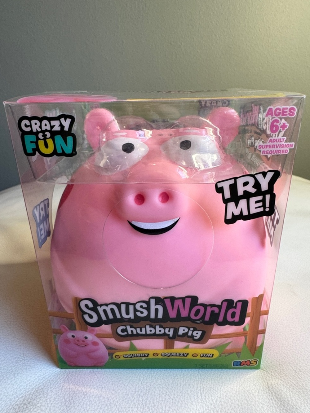 Crazy Fun Chubby Pig SmushWorld Squishy Squeeze Toy Five Below New SHIPS TODAY!